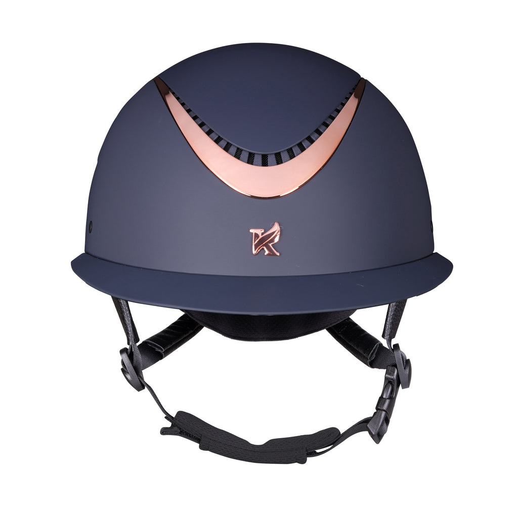 Karben Elisa Ellipse Riding Hat - Navy/Rose Gold