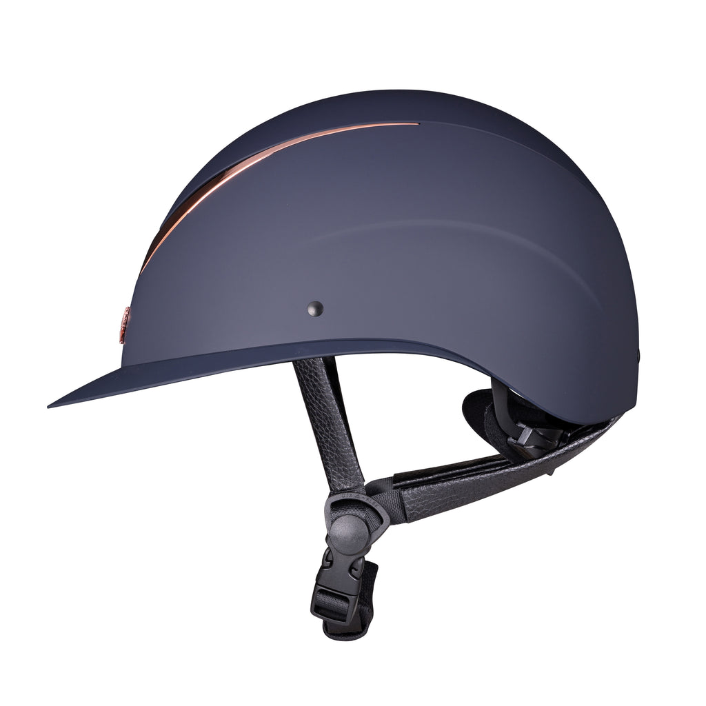 Karben Elisa Ellipse Riding Hat - Navy/Rose Gold