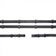 Schockemohle Half Rubber Reins - Black/Silver
