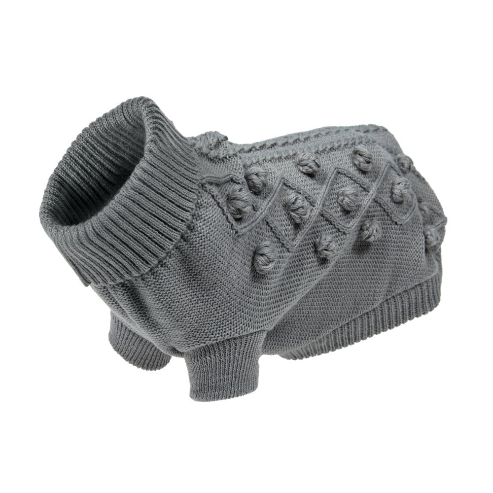 Petface Grey Knitted Dog Sweater
