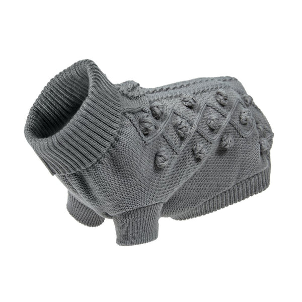 Petface Grey Knitted Dog Sweater
