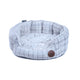 White Plush Oval Bed