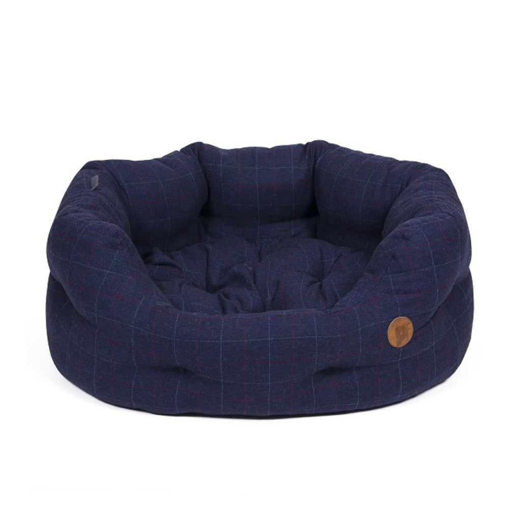 Midnight Tweed Oval Bed