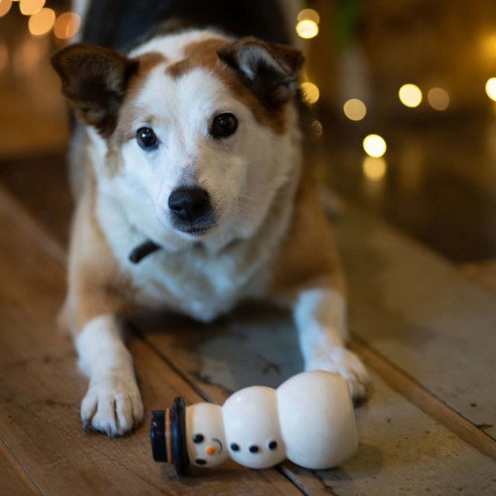 Petface Santos Snowman Latex Christmas Dog Toy