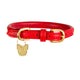 Digby and Fox Rolled Leather Dog Collar - Scarlett