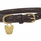 Digby and Fox Rolled Leather Dog Collar - Brown