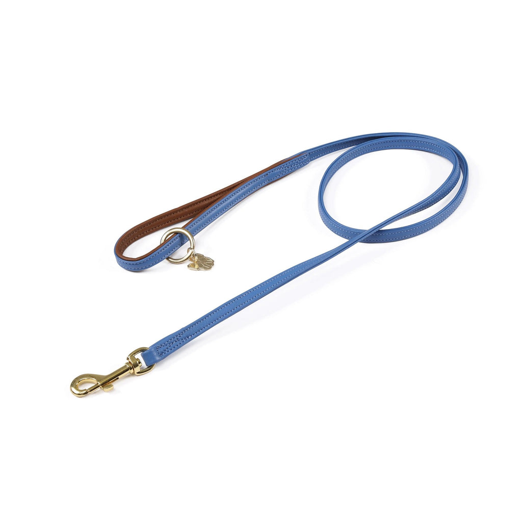 Digby and Fox Padded Leather Dog Lead - Royal