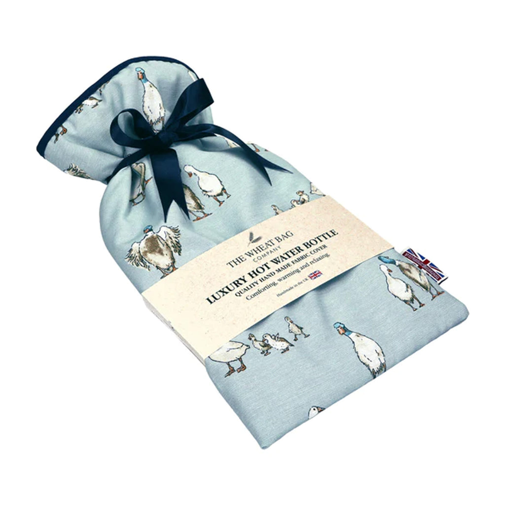 The Wheat Bag Company 2L Hot Water Bottle Ducks Blue