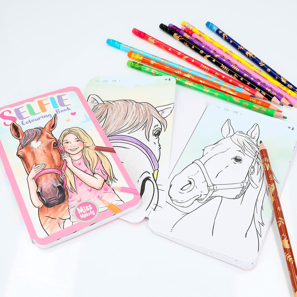 Miss Melody Selfie Colouring Book
