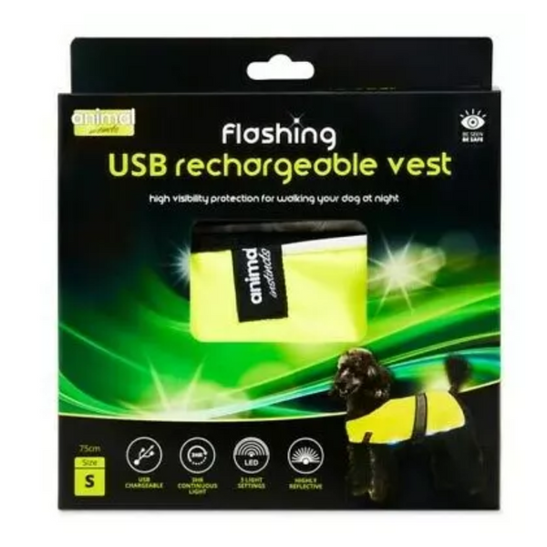 Animal Instincts Flashing Safety Reflective Vest
