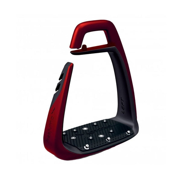 Freejump Soft Up Classic Stirrups - Red/Black