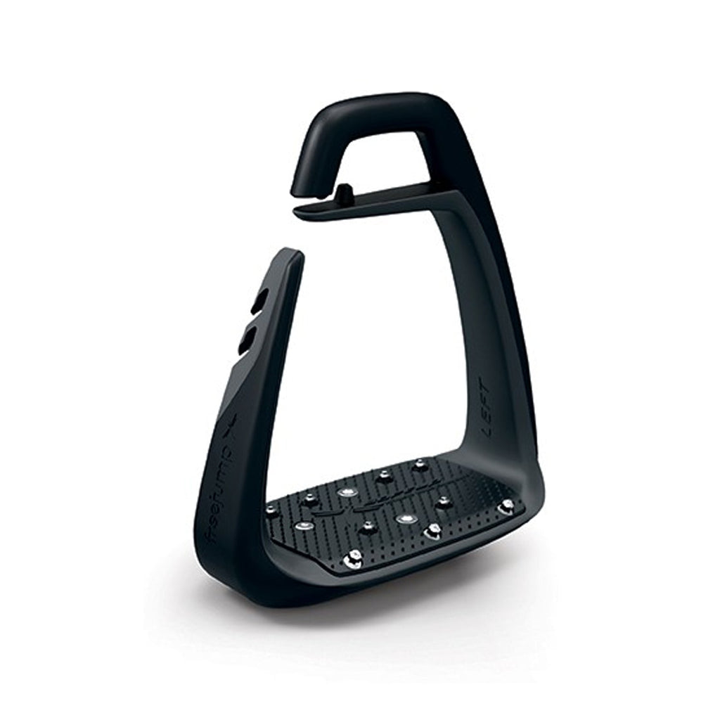 Freejump Soft Up Classic Stirrups - Silver/Black