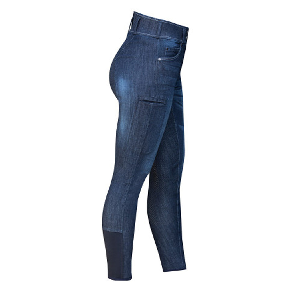 Equetech Ultimo Denim Grip Breeches - Blue Denim