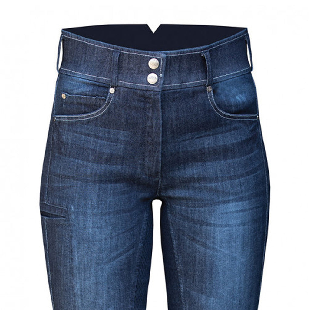 Equetech Ultimo Denim Grip Breeches - Blue Denim