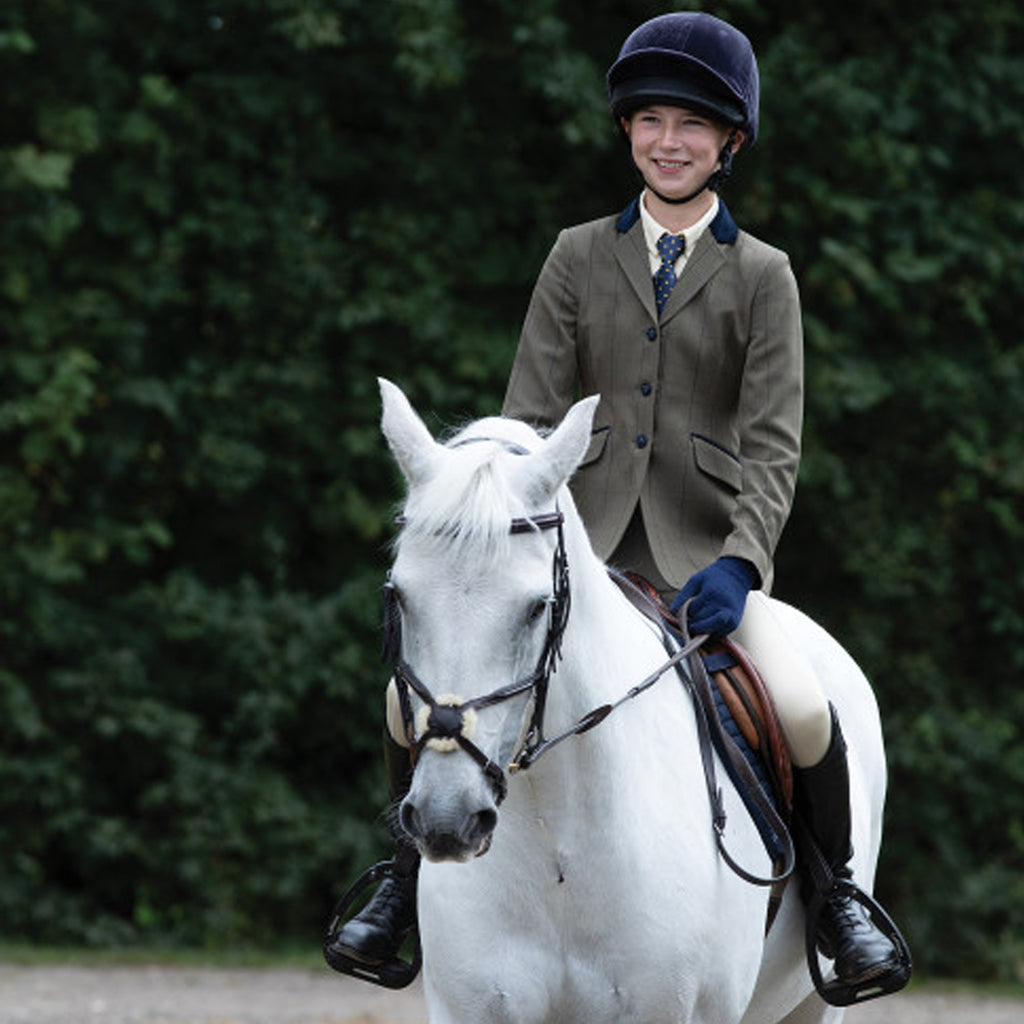 Equetech Junior Bellingham Deluxe Stretch Tweed Riding Jacket