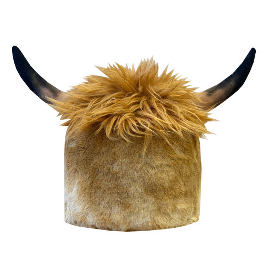 Equetech Heather Highland Cow Hat Silk - Brown