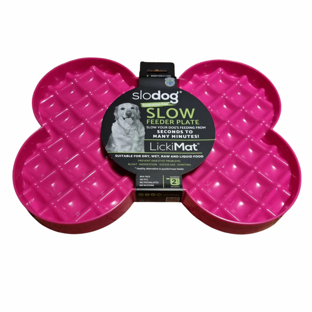 LickiMat Slodog Slow Feeder Plate 35cm - Pink