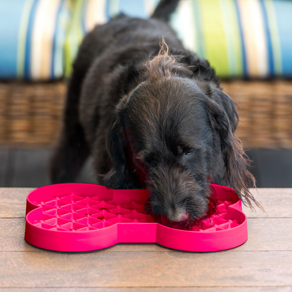 LickiMat Slodog Slow Feeder Plate 35cm - Pink