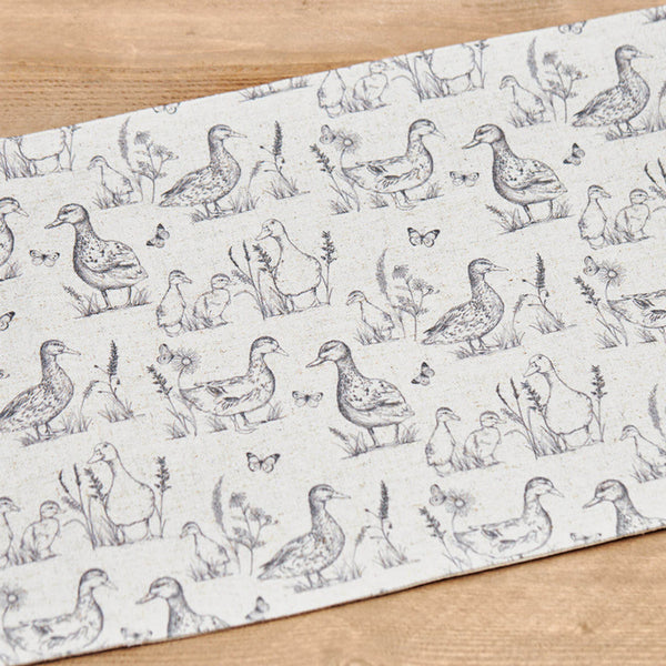 Sketchy Duck Table Runner