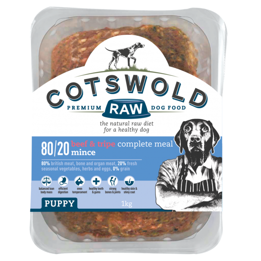 Cotswold Raw Puppy Beef and Tripe Mince