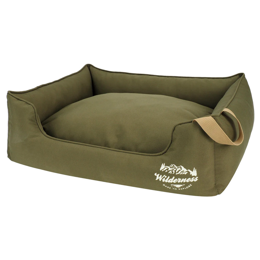 Snug and Cosy Wilderness Rectangle Bed - Olive