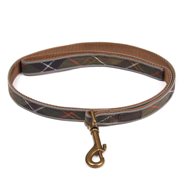 Barbour Reflective Tartan Dog Lead - Classic Tartan