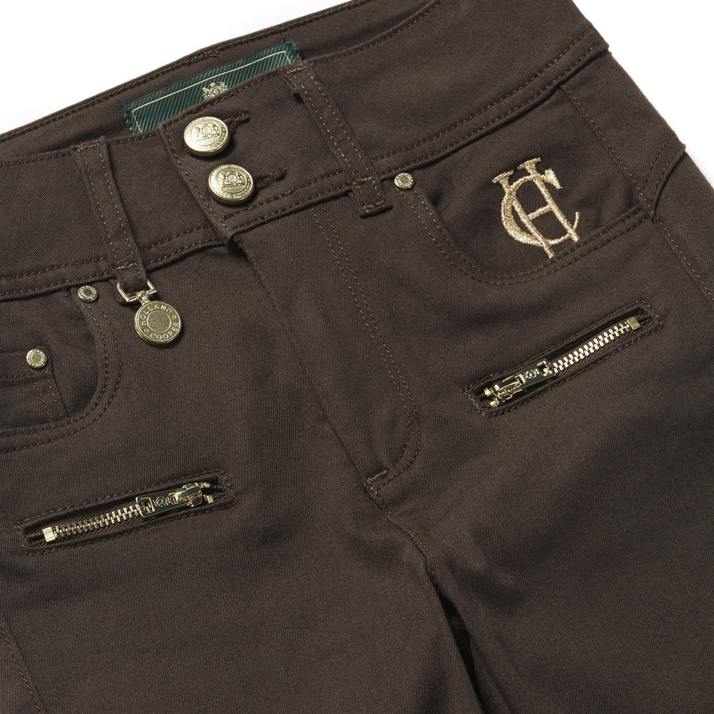 Holland Cooper Biker Jean - Chocolate