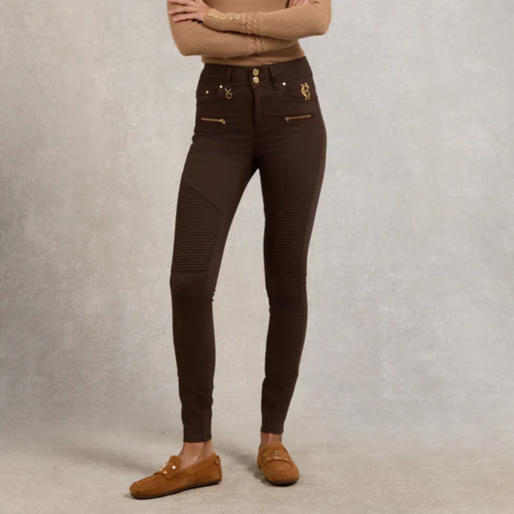 Holland Cooper Biker Jean - Chocolate