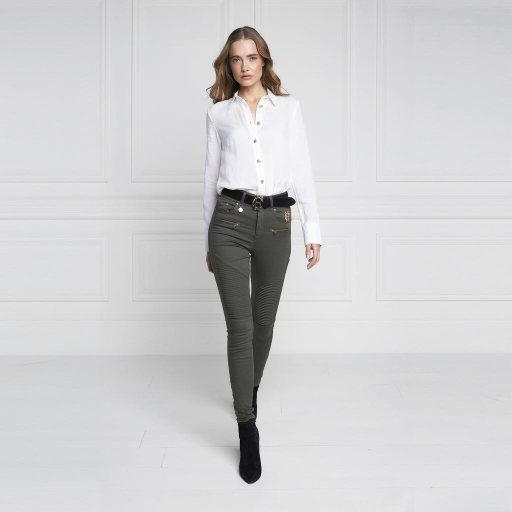 Holland Cooper Biker Jean - Hunter Green