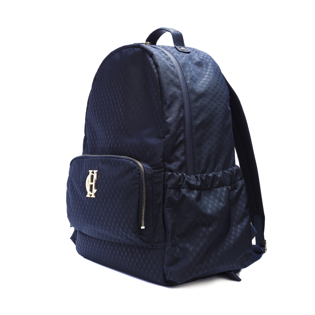 Holland Cooper Burghley Backpack - Navy Monogram