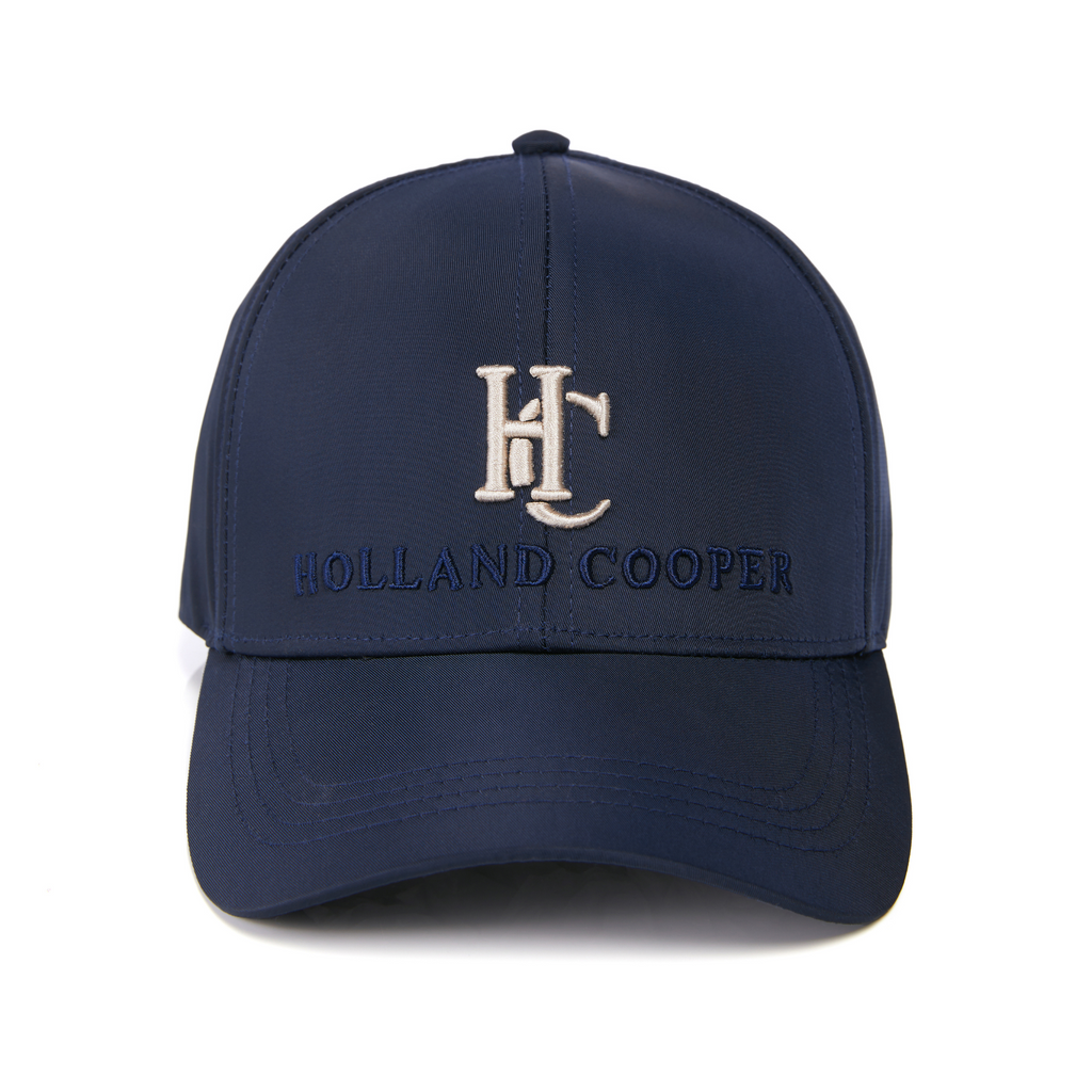 Holland Cooper Burghley Equestrian Cap - Ink Navy Monogram