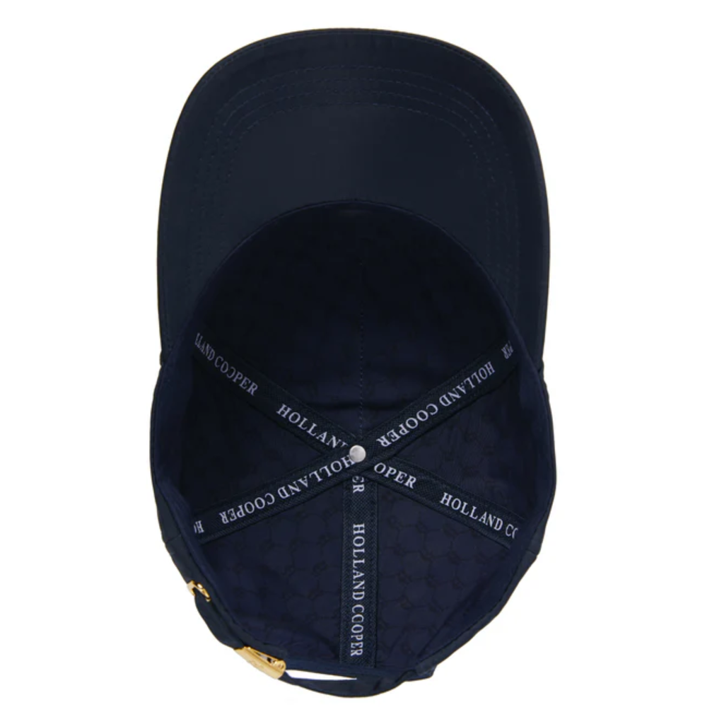 Holland Cooper Burghley Equestrian Cap - Ink Navy Monogram