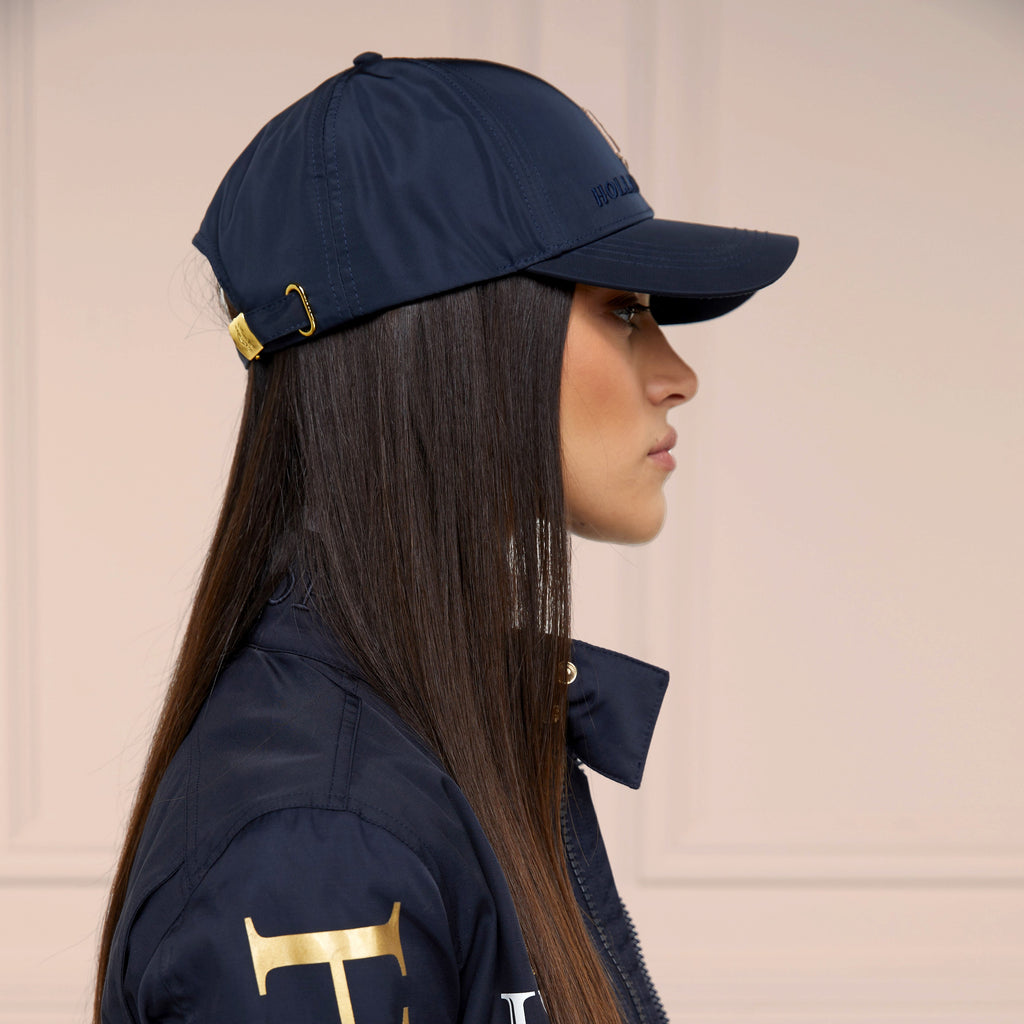 Holland Cooper Burghley Equestrian Cap - Ink Navy Monogram