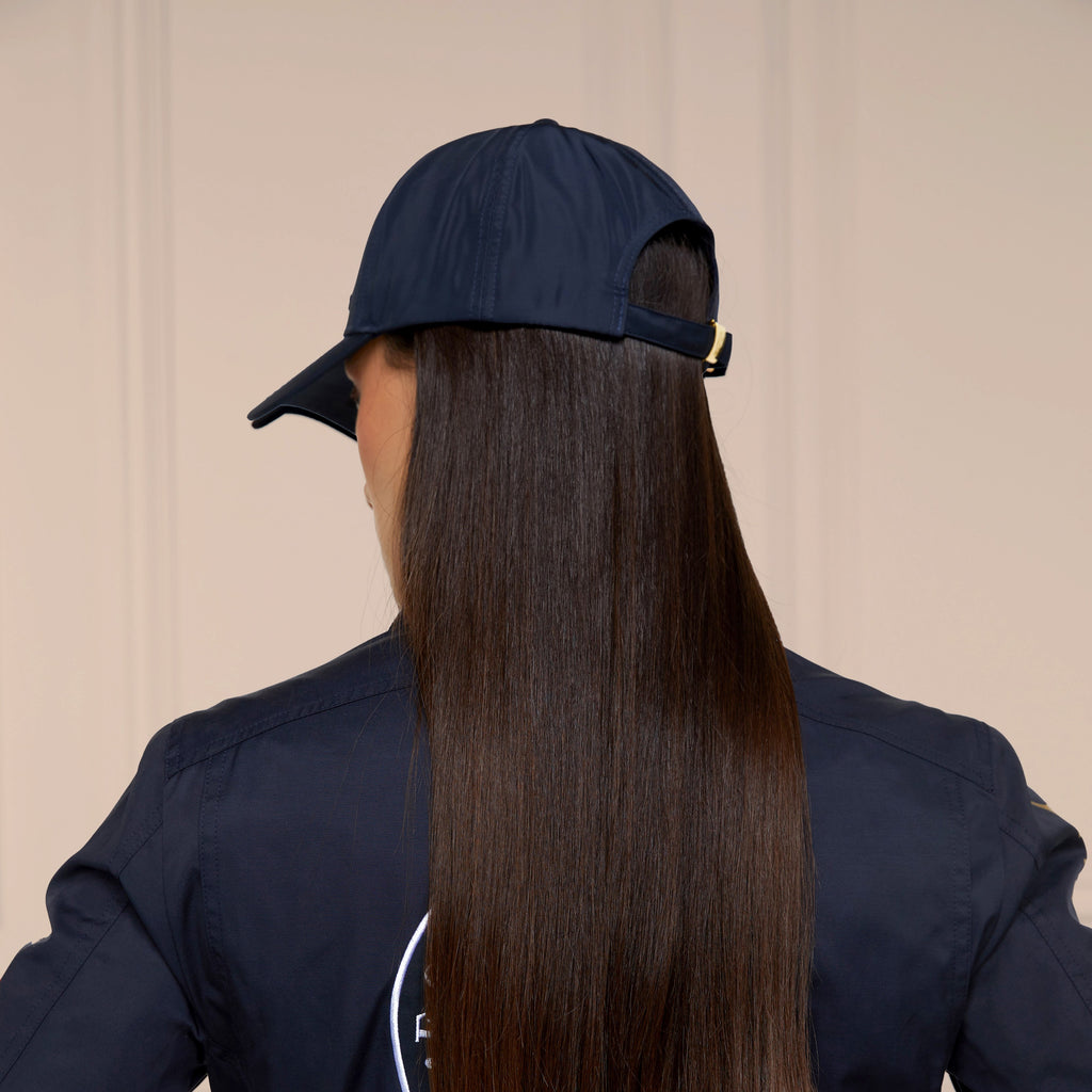 Holland Cooper Burghley Equestrian Cap - Ink Navy Monogram