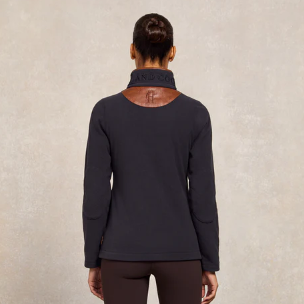 Holland Cooper Country Fleece Quarter Zip - Ink Navy