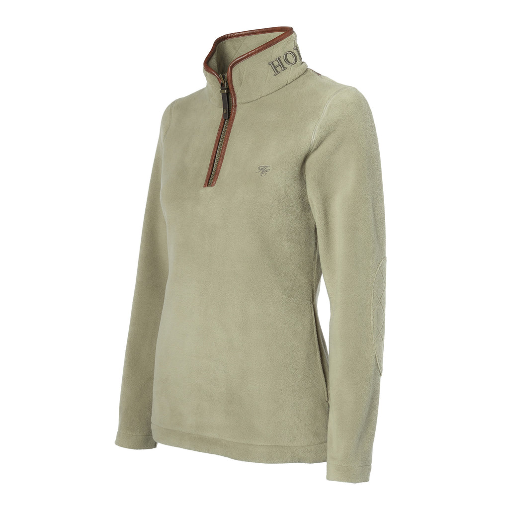 Holland Cooper Country Fleece Quarter Zip - Sage