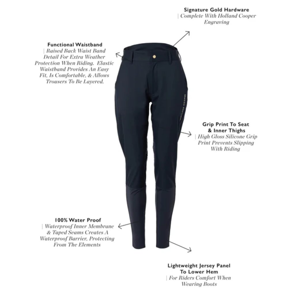 Holland Cooper Riding Shell Trousers - Ink Navy