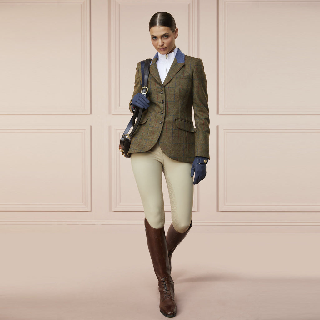 Holland Cooper Tweed Riding Jacket - Glen Green