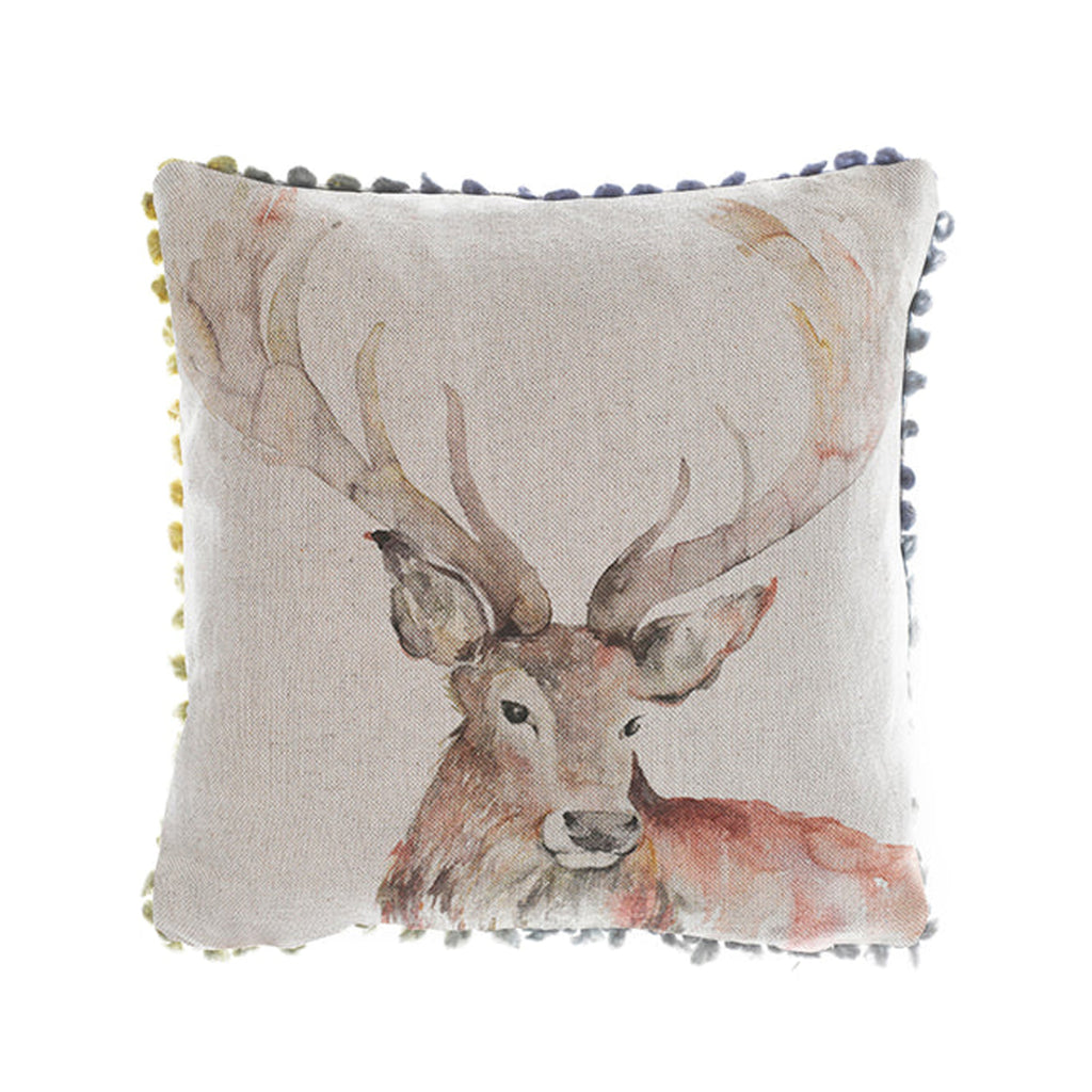 Voyage Gregor Printed Feather Cushion - Natural