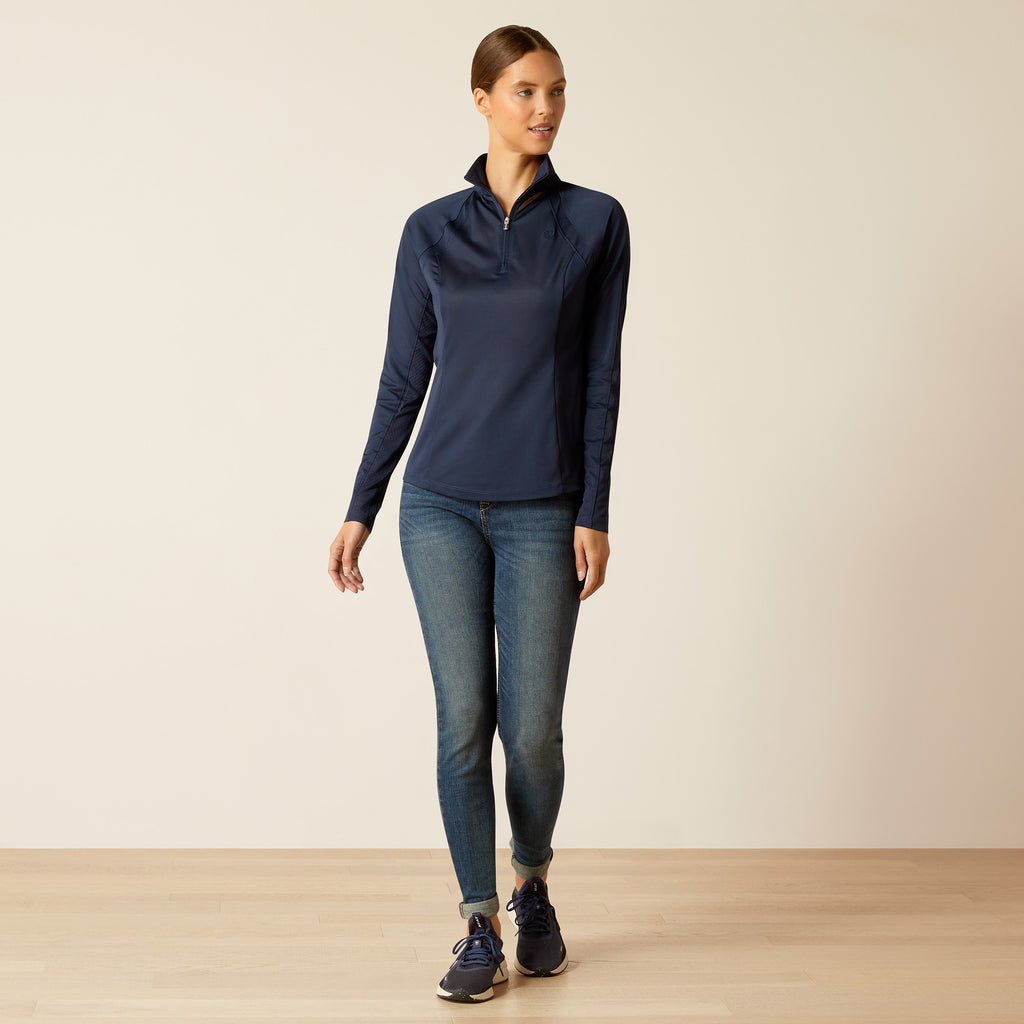 Ariat Ladies Sunstopper 3.0 Baselayer - Navy