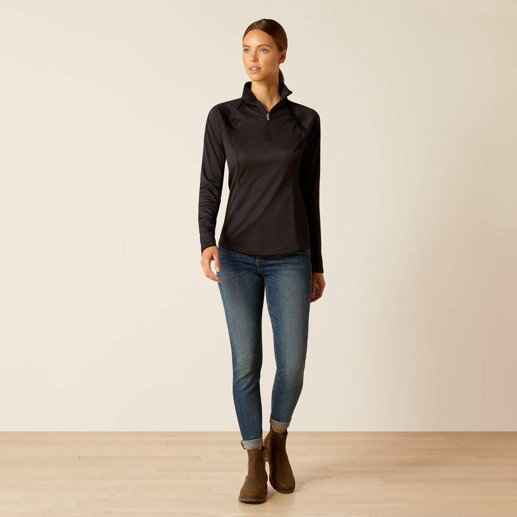 Ariat Ladies Sunstopper 3.0 Baselayer - Black
