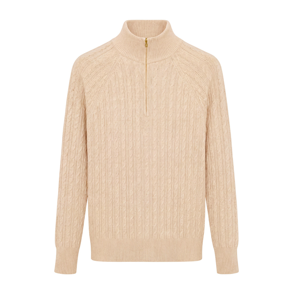 Holland Cooper Ladies Tacoma Zip Through Cardigan - Barley