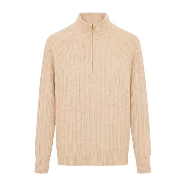 Holland Cooper Ladies Tacoma Zip Through Cardigan - Barley