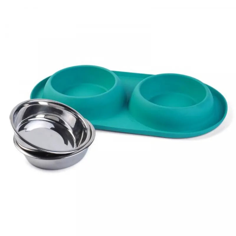 Zoon Twin Feeding Dog Bowl