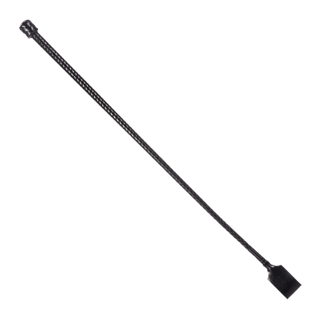 Country Direct Plaited Leather Riding Whip - Black