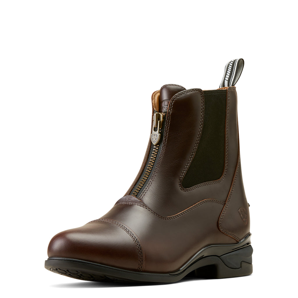 Ariat Ladies Devon Axis Zip Paddock Boot - Waxed Chocolate