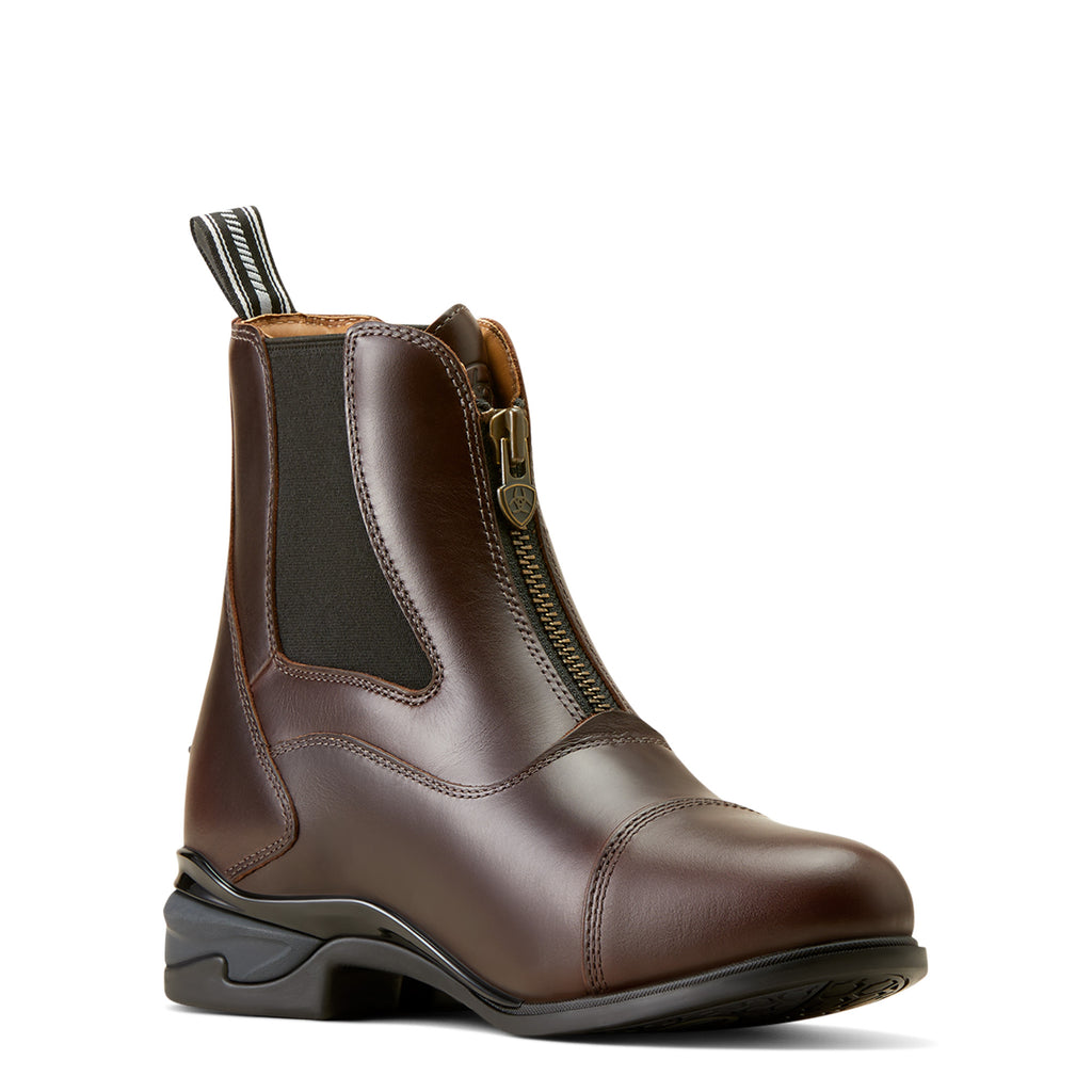 Ariat Ladies Devon Axis Zip Paddock Boot - Waxed Chocolate