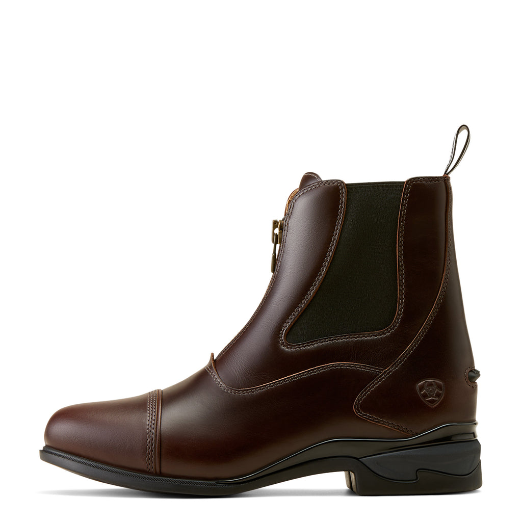 Ariat Ladies Devon Axis Zip Paddock Boot - Waxed Chocolate