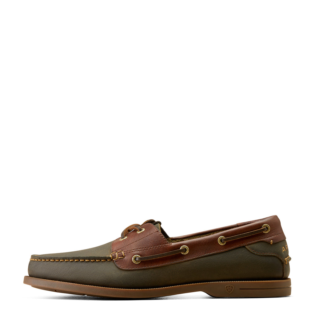 Ariat Mens Antigua Deck Shoe - Olive Night