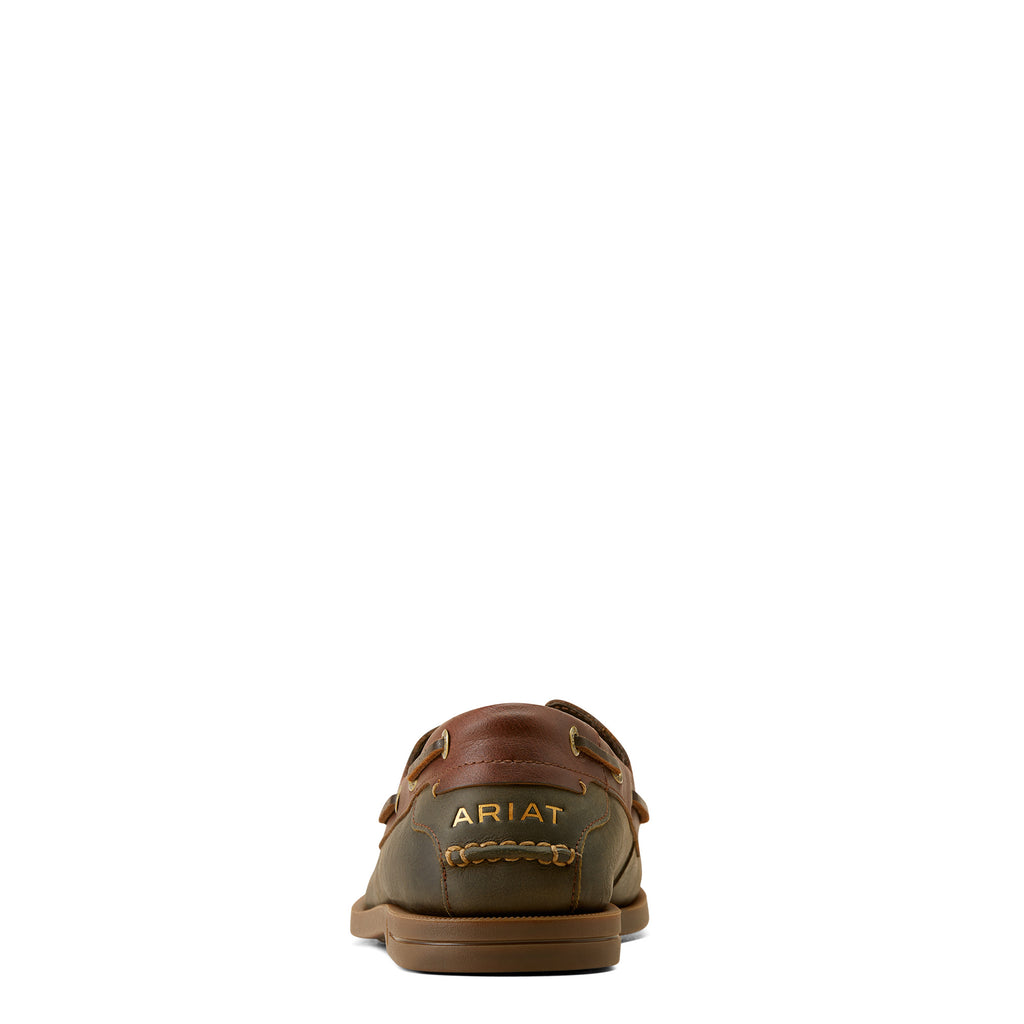Ariat Mens Antigua Deck Shoe - Olive Night